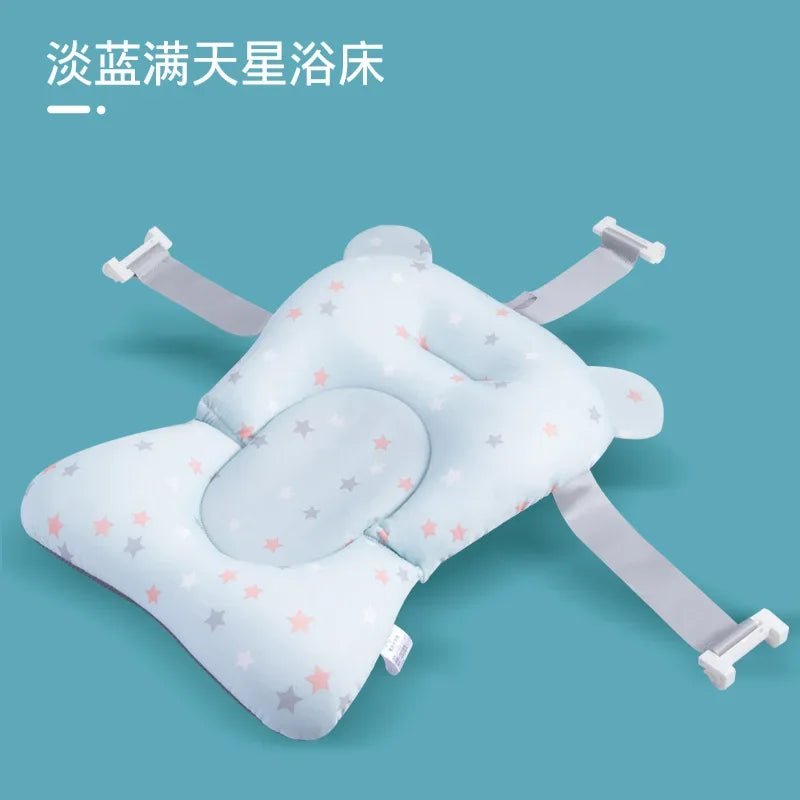 Baby Bath Seat Support Mat Foldable Baby Bath Tub Pad & Chair Newborn Bathtub Pillow Infant Anti-Slip Soft Comfort Body Cushion - Au Plaisir des Bebes