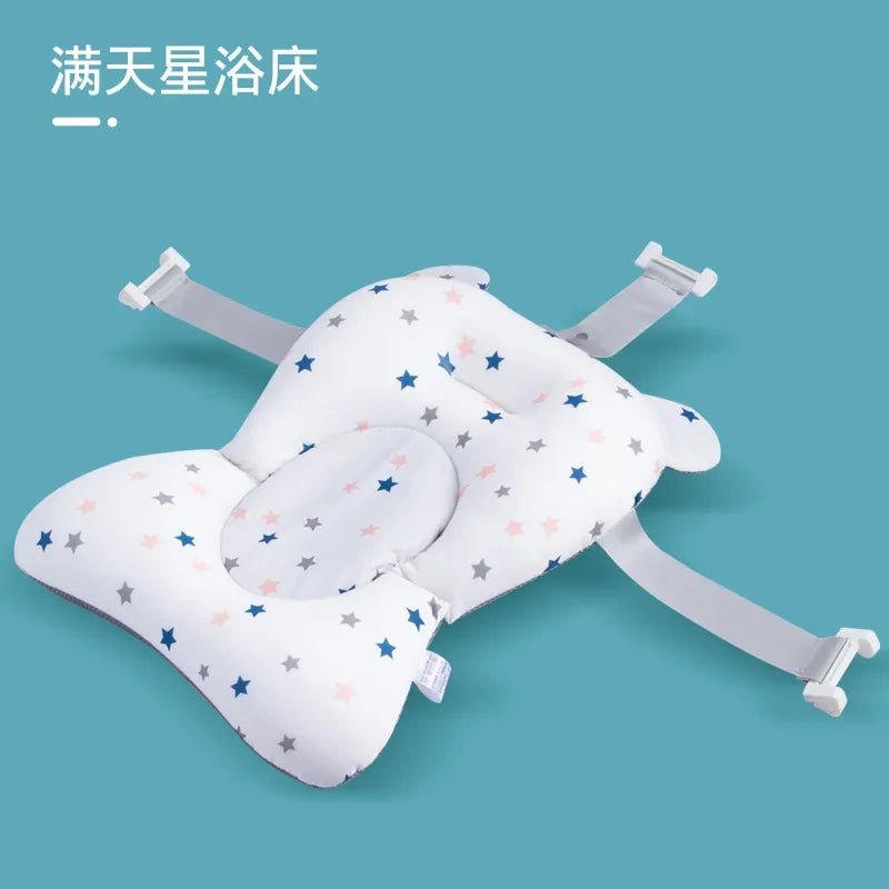 Baby Bath Seat Support Mat Foldable Baby Bath Tub Pad & Chair Newborn Bathtub Pillow Infant Anti-Slip Soft Comfort Body Cushion - Au Plaisir des Bebes