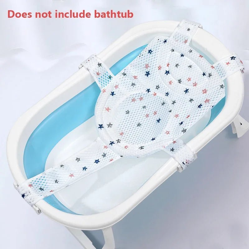 Baby Bath Seat Support Mat Foldable Baby Bath Tub Pad & Chair Newborn Bathtub Pillow Infant Anti-Slip Soft Comfort Body Cushion - Au Plaisir des Bebes