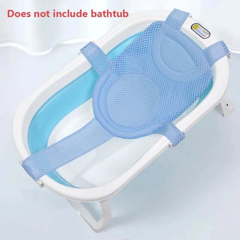 Baby Bath Seat Support Mat Foldable Baby Bath Tub Pad & Chair Newborn Bathtub Pillow Infant Anti-Slip Soft Comfort Body Cushion - Au Plaisir des Bebes