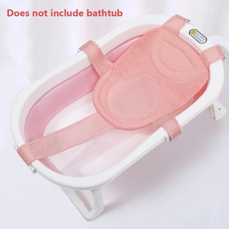 Baby Bath Seat Support Mat Foldable Baby Bath Tub Pad & Chair Newborn Bathtub Pillow Infant Anti-Slip Soft Comfort Body Cushion - Au Plaisir des Bebes