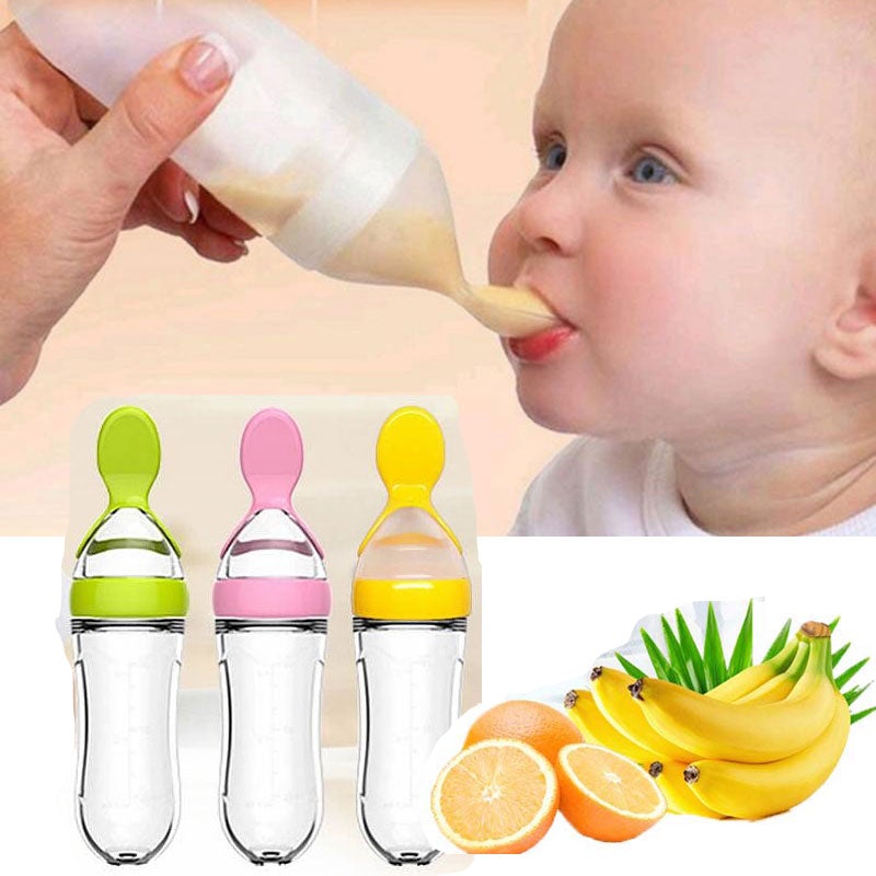 Biberon avec cuillère pour nouveau-né | EasyBottle™ - Au Plaisir des Bebes