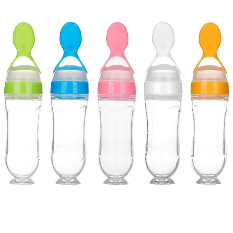 Biberon avec cuillère pour nouveau-né | EasyBottle™ - Au Plaisir des Bebes