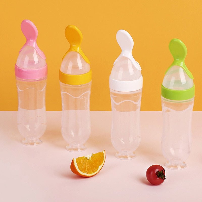 Biberon avec cuillère pour nouveau-né | EasyBottle™ - Au Plaisir des Bebes