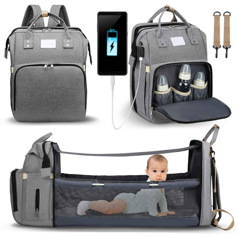 Sac à langer portatif | Berceau de voyage BabyNappy™ - Au Plaisir des Bebes