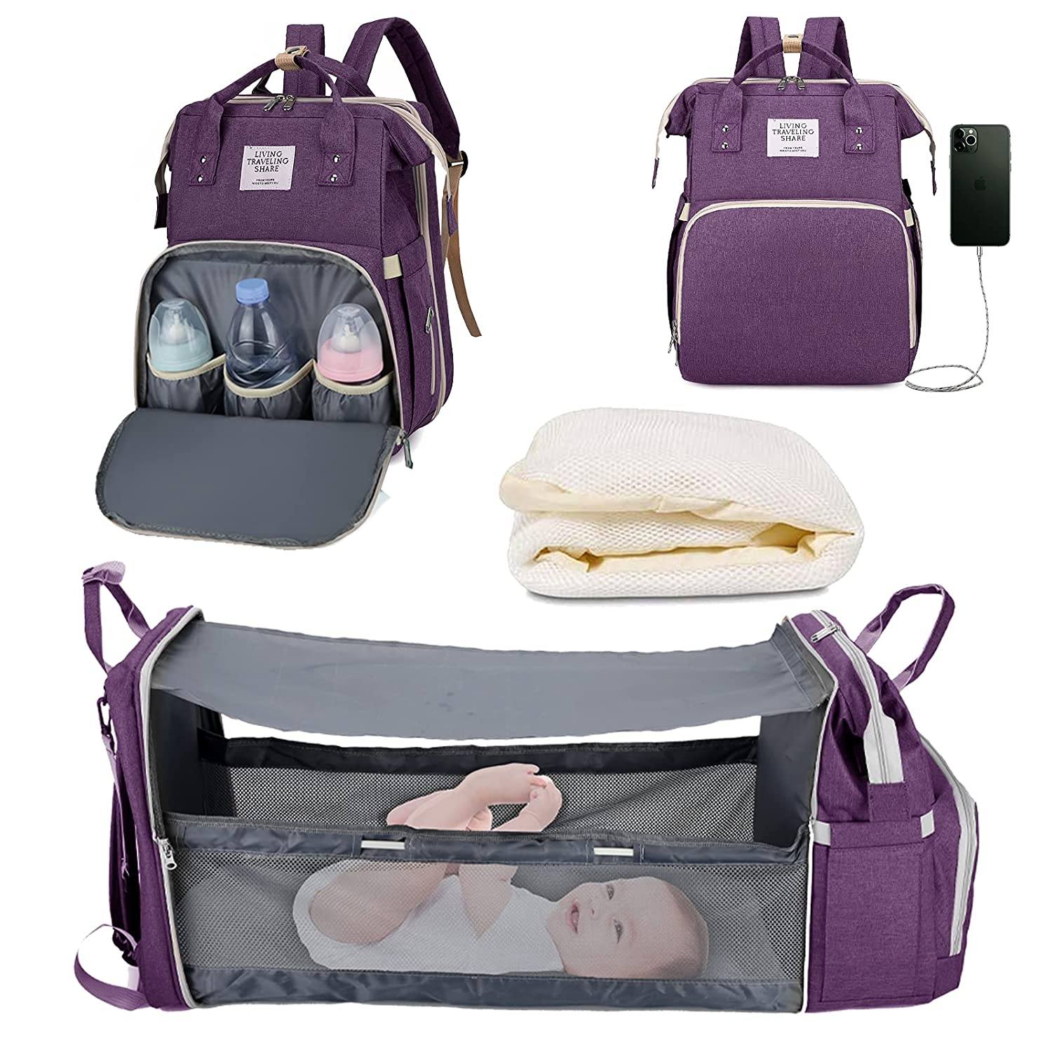 Sac à langer portatif | Berceau de voyage BabyNappy™ - Au Plaisir des Bebes